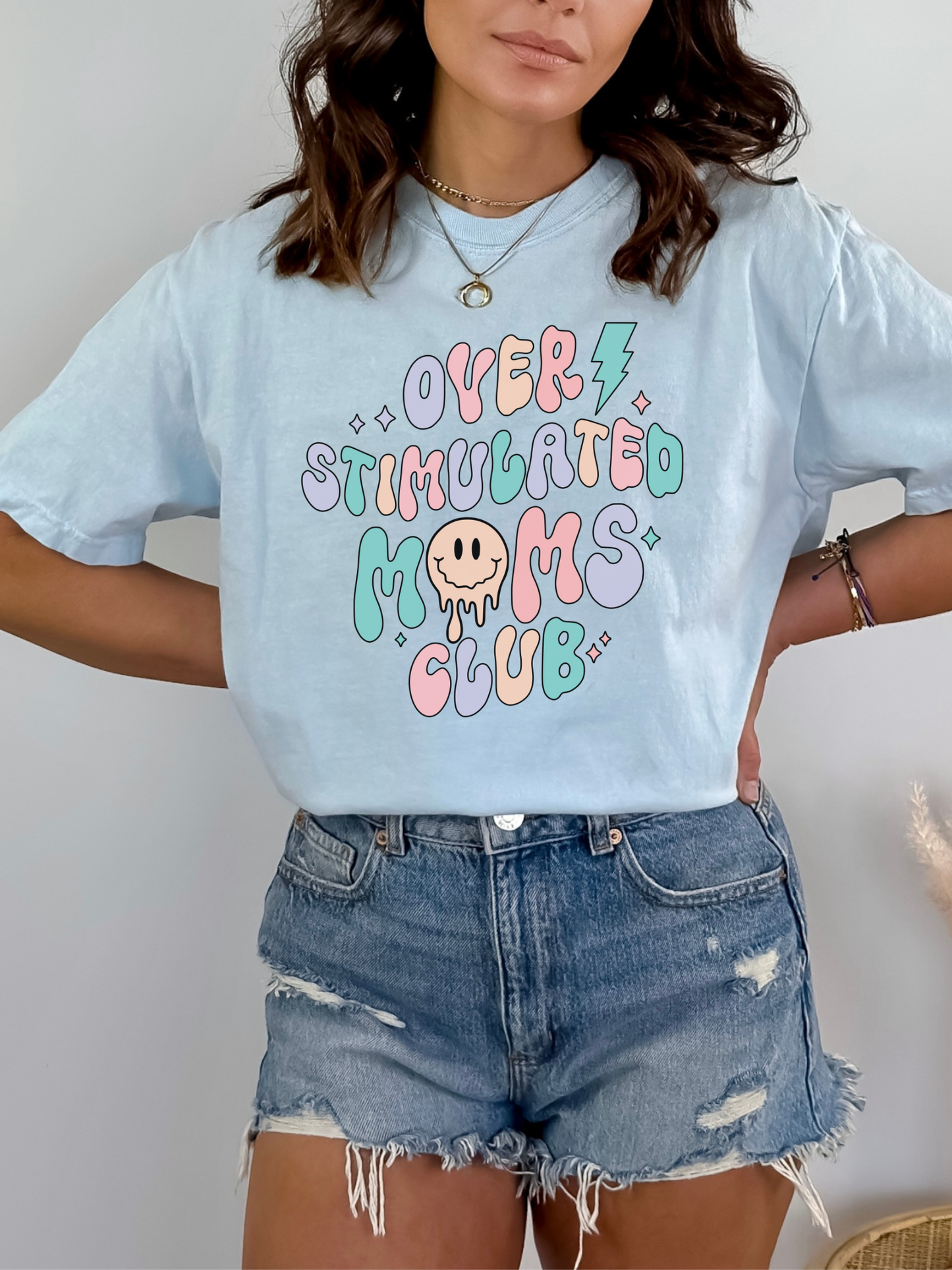 Overstimulated Moms Club Tee