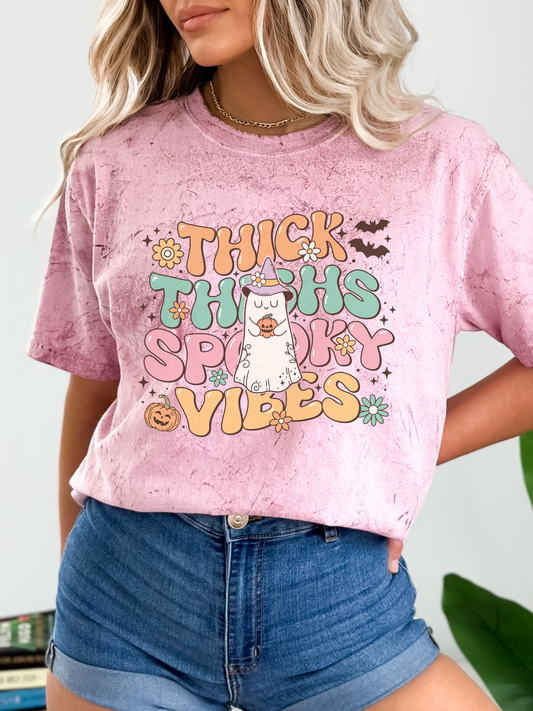 Thick Thighs Spooky Vibes Shirt