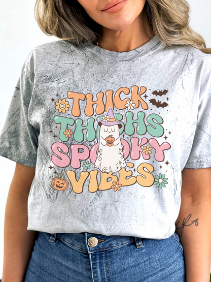 Thick Thighs Spooky Vibes Shirt